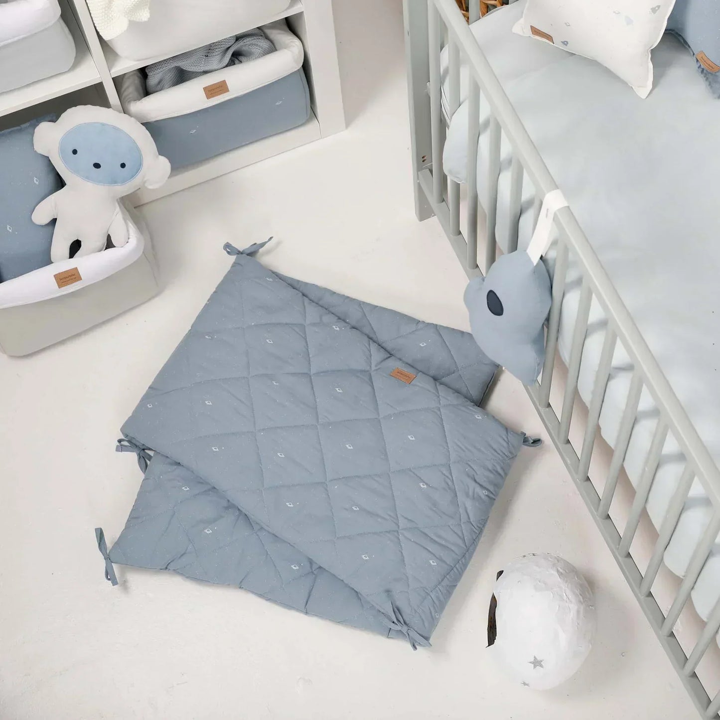 Protector de Cuna - Denim Blue | Bonjourbébé
