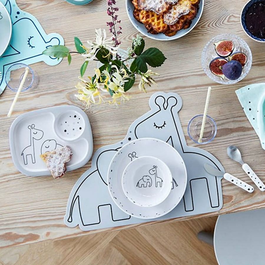 Mantel Individual de Silicona Dreamy Dots - Gris | Done by deer