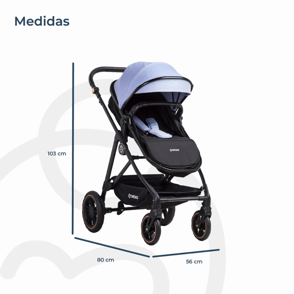 Coche Cuna Paseo Street - Azul | Bebesit