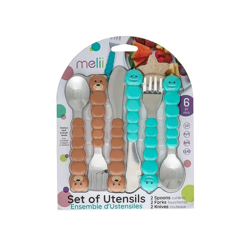 Set de 6 Cubiertos - Oso / Tiburon | Melii