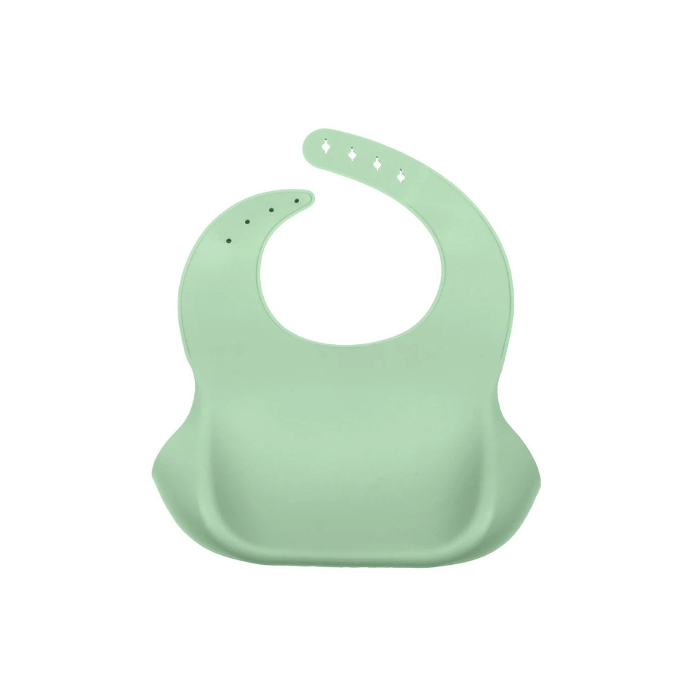 Babero de Silicona - Verde | Infanti