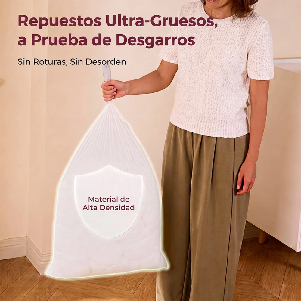 Repuesto Bolsa para Basurero de Pañales Triple-Seal | MomCozy