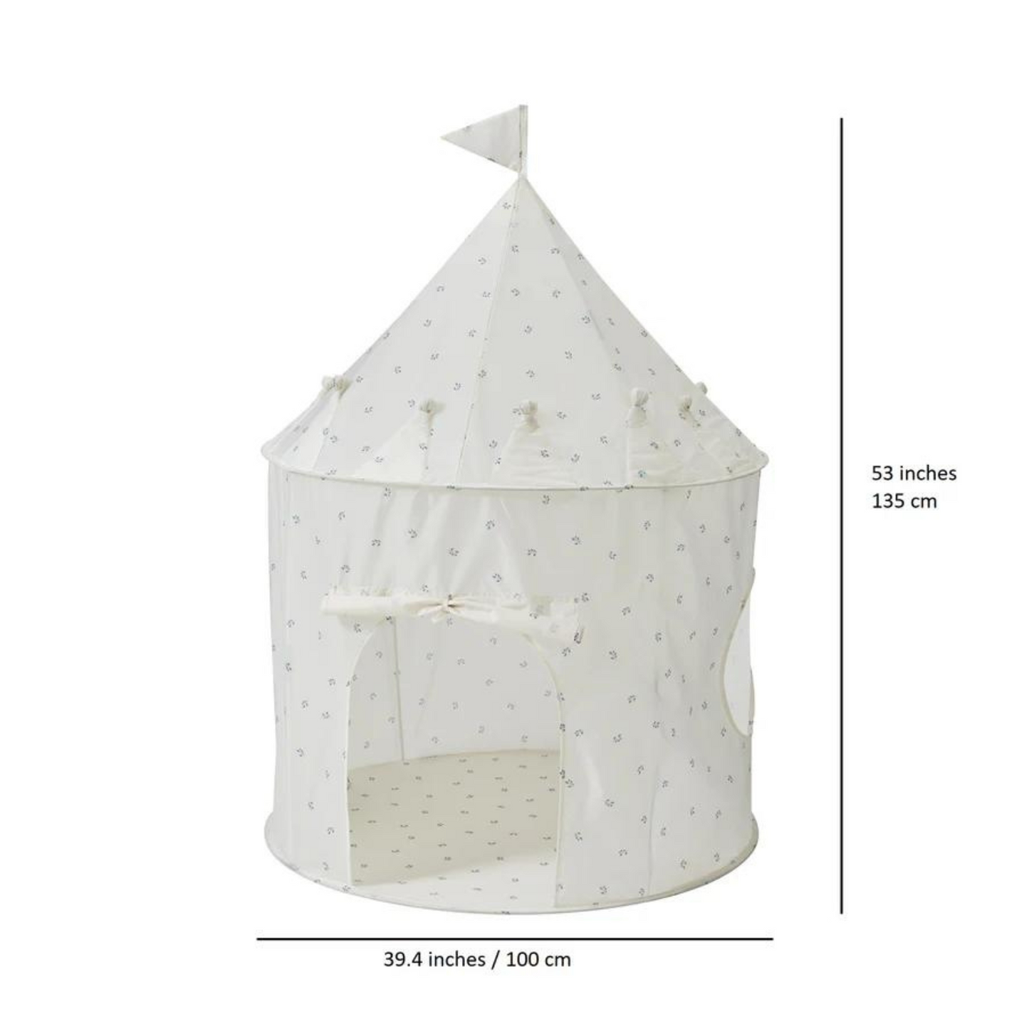 Carpa de Juegos de Tela Reciclada - Blueberry Ivory | 3 Sprouts