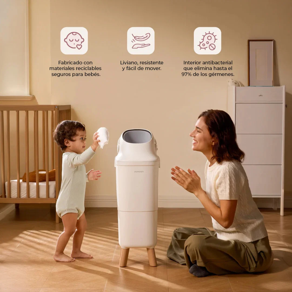 Basurero para Pañales Triple-Seal | MomCozy