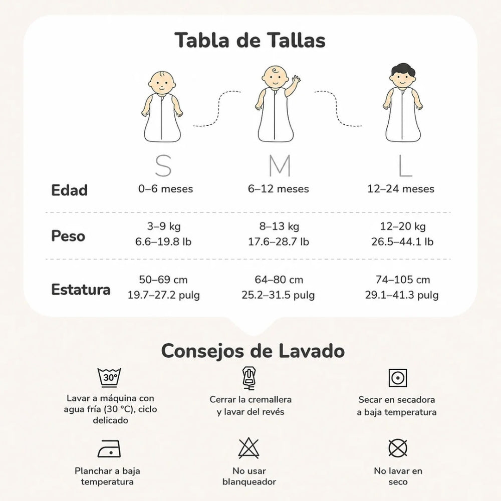 Saco de Dormir para Bebé TOG 1.5 - Rosa | MomCozy