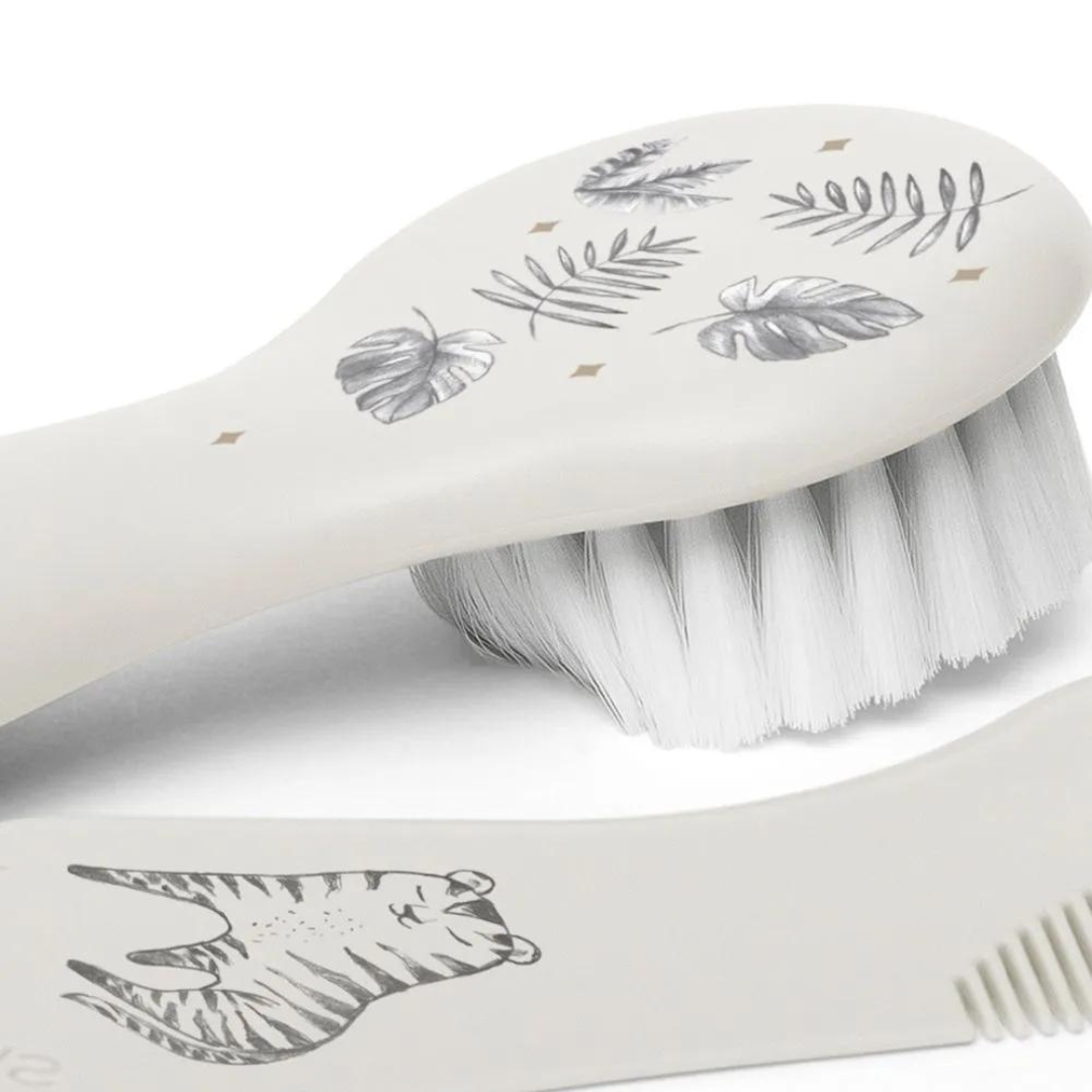 Cepillo + Peineta - Gris | Suavinex