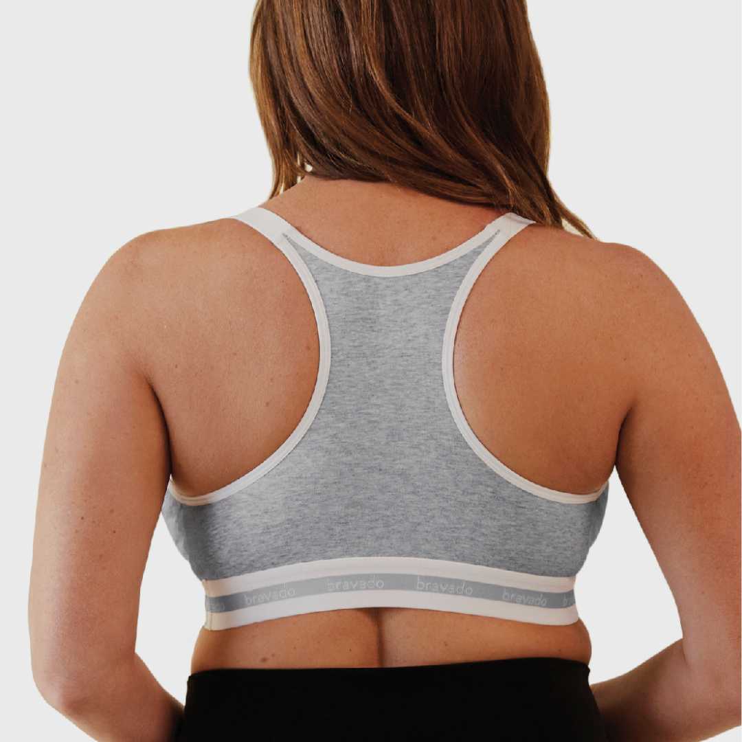 Original Breastfeeding and Pumping Bra - Grey