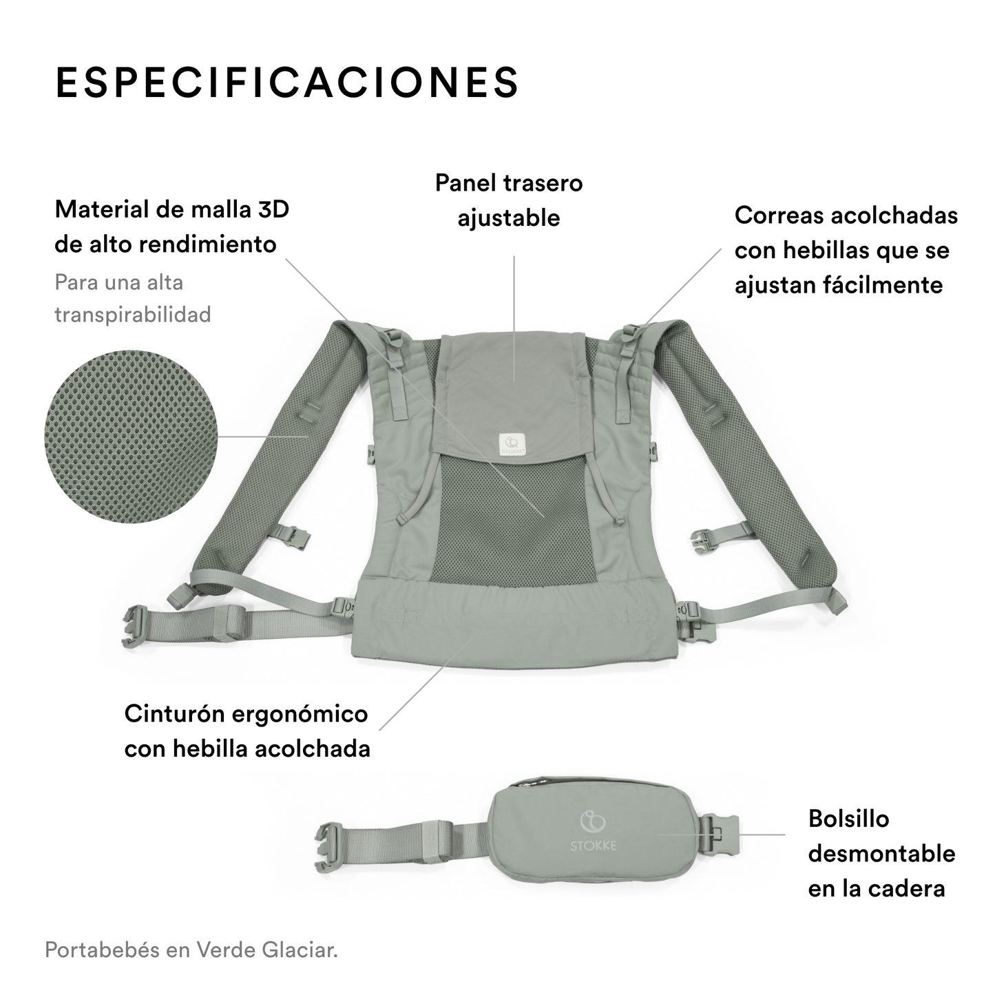 Portabebés Limas™ Mesh - Antracita | Stokke