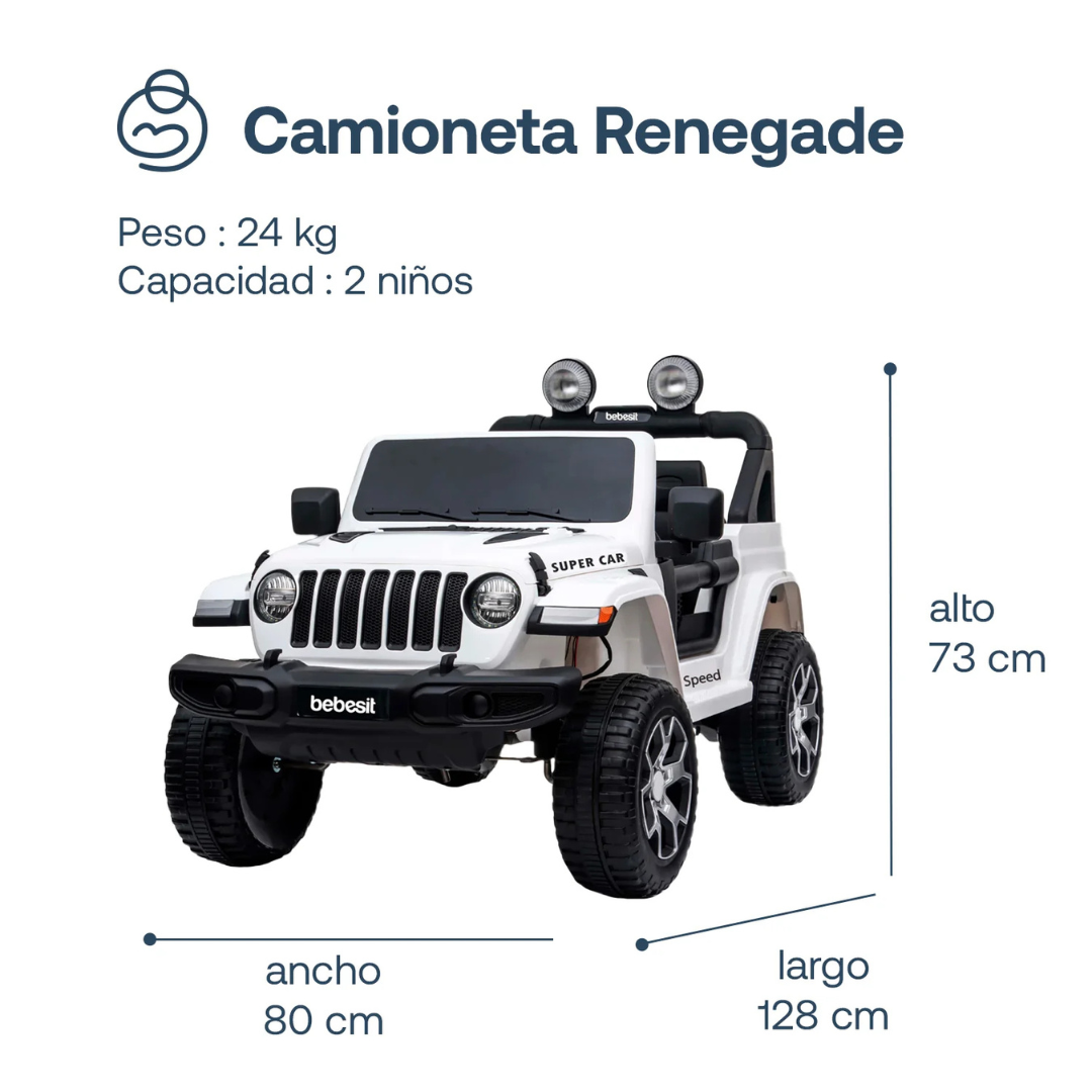 Camioneta Renegade - Blanca | Bebesit