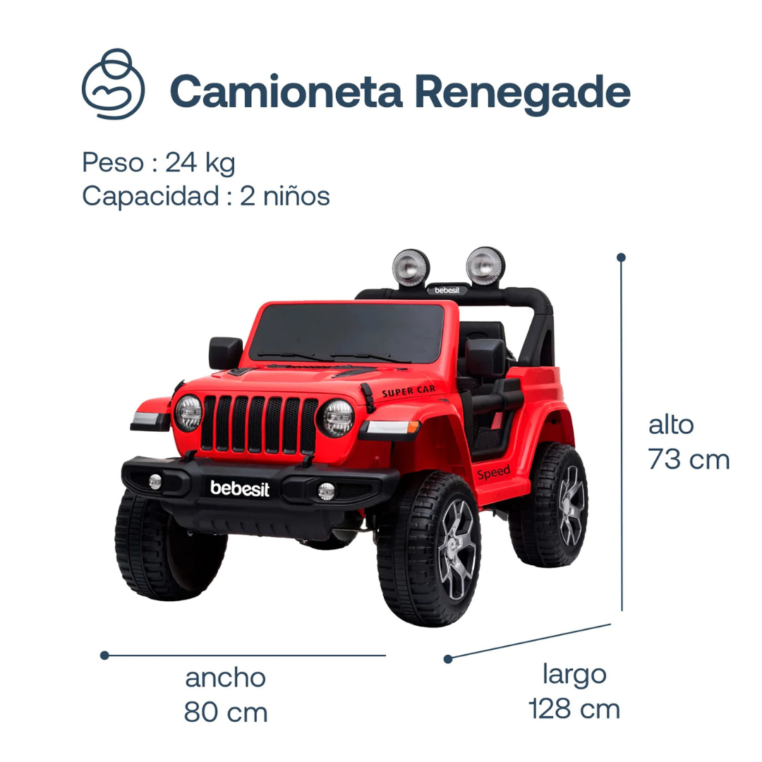 Camioneta Renegade - Roja | Bebesit