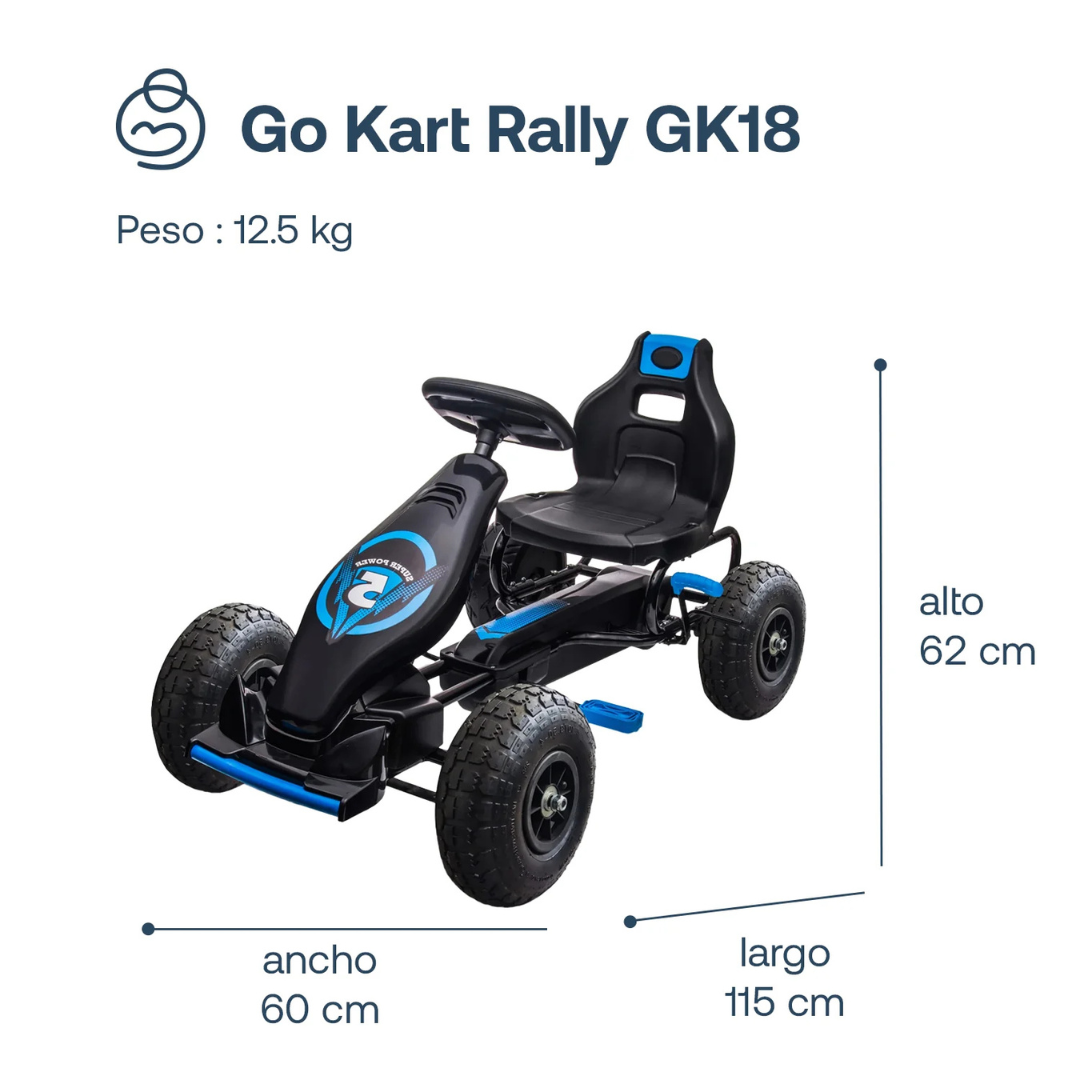 Go Kart Rally GK18 - Azul | Bebesit