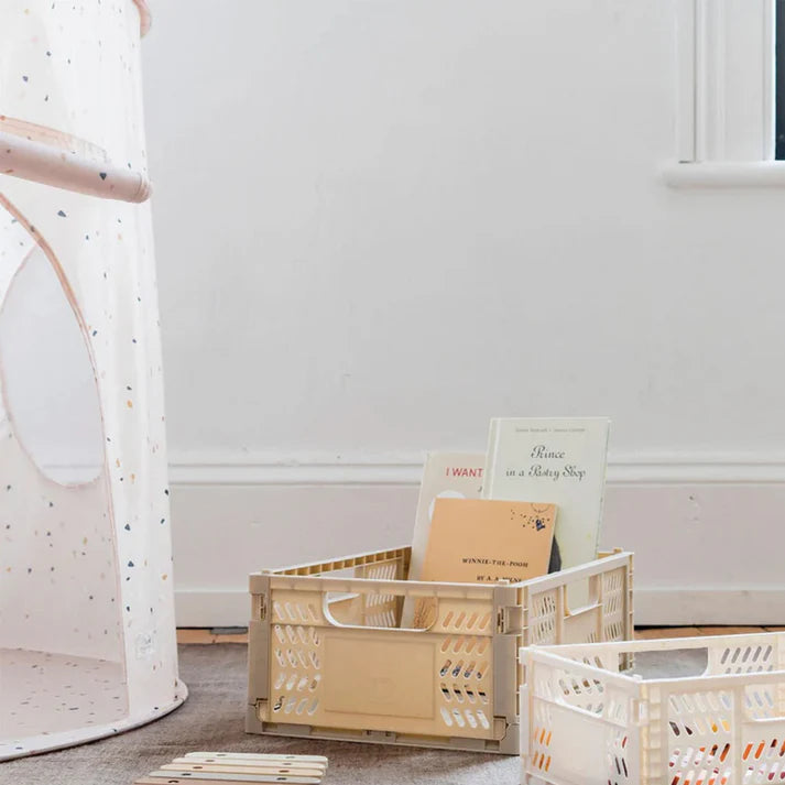 Caja Plegable Moderna - Grande - Arena | 3 Sprouts