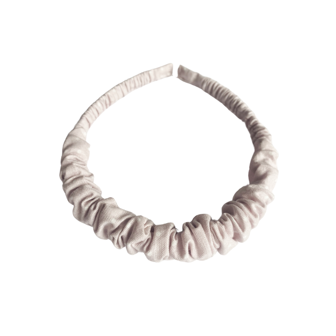 Cintillo Repollito - Gris Claro Lunares Blancos | Caperucita