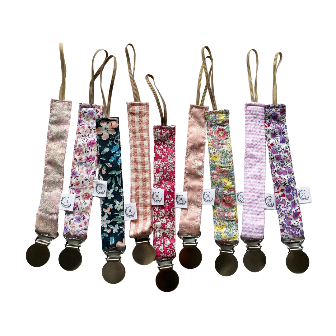 Portachupete de Género - Rosa Intenso Flores Blancas Liberty | Caperucita