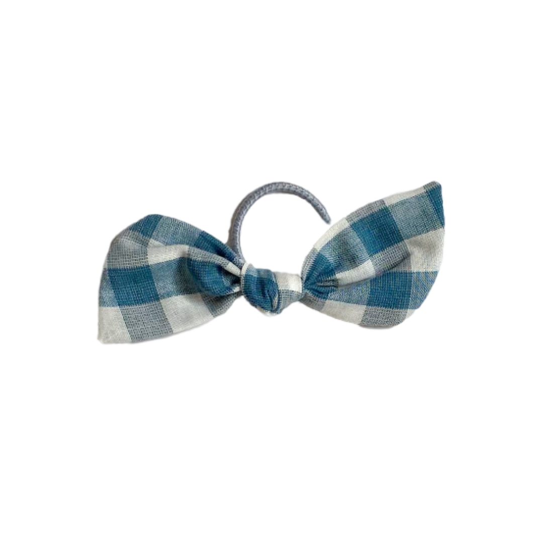 Colet Orejita de Oso - Tamaño M - Cuadrillé Grande Celeste | Caperucita