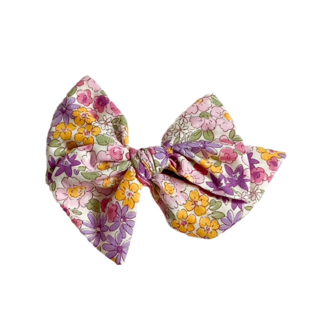 Cinta Tulipán - Tamaño L - Flores Lila y Amarillo | Caperucita