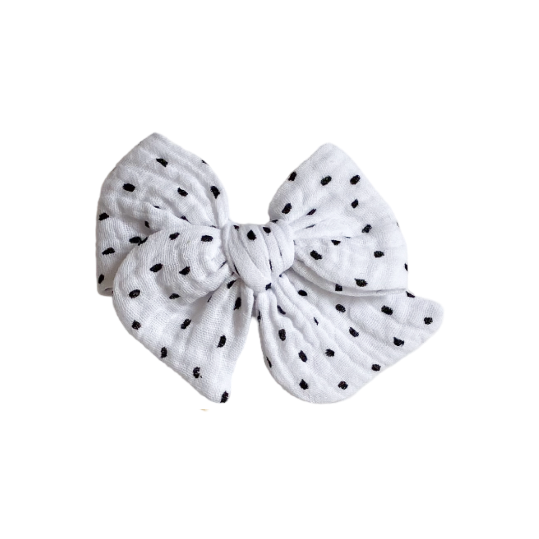 Cinta Tulipán - Tamaño L - Blanco con Lunares | Caperucita