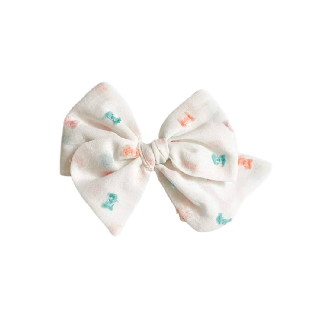 Cinta Tulipán - Tamaño L - Plumeti Rosa y Turquesa | Caperucita