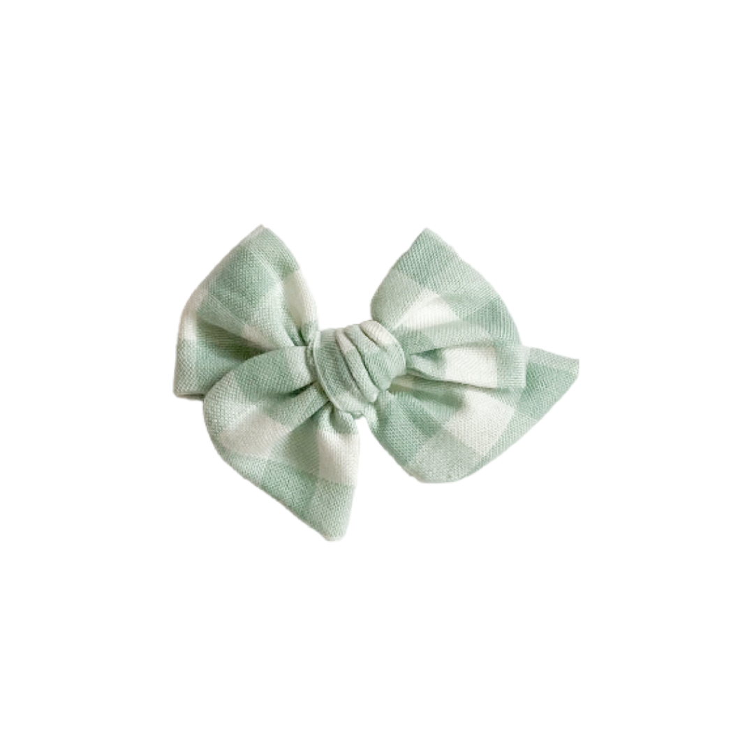 Cinta Tulipán - Tamaño M - Cuadrillé Grande Verde Claro | Caperucita