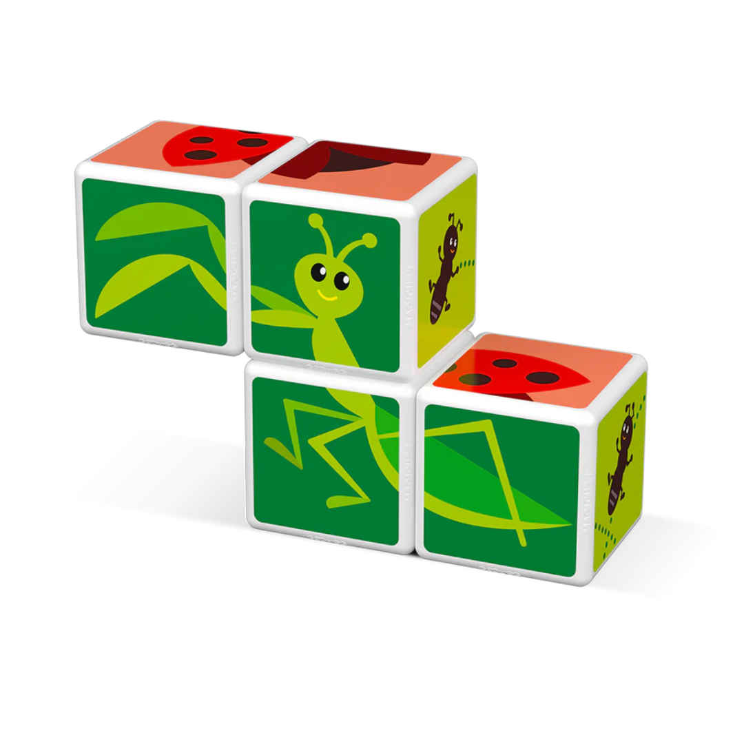 Cubos Magnéticos MAGICUBE - Insectos (4 piezas) | Geomag