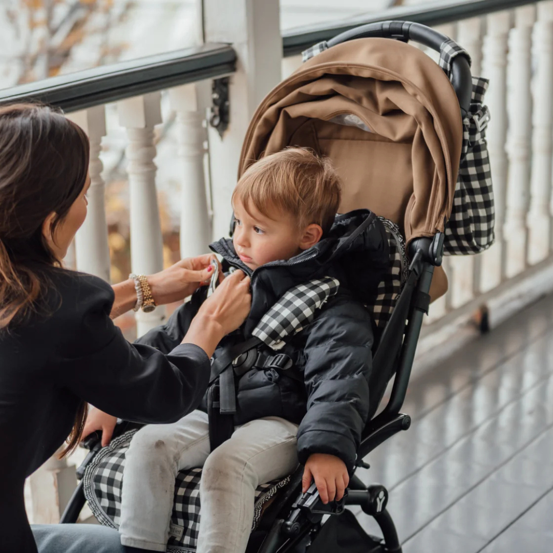 Protector Coche - Vichy Negro | miNest