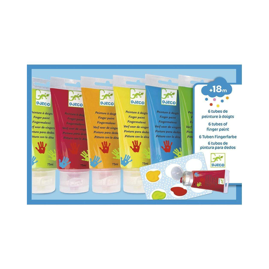 Tubos para Pintar con los Dedos | Djeco