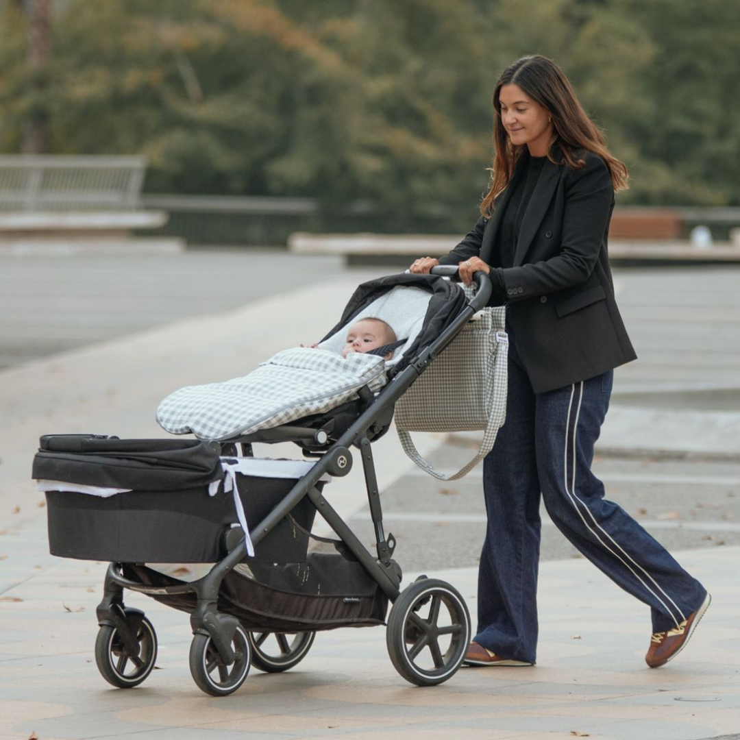 Saco para Coche - Vichy Gris | miNest