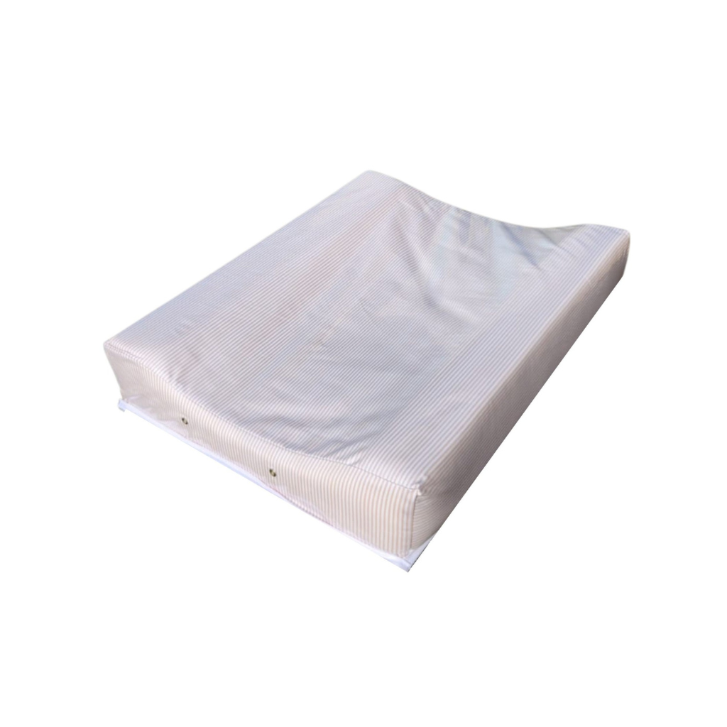 Mudador Anatómico Doble - Rayas Beige Finas | Bee-Bee
