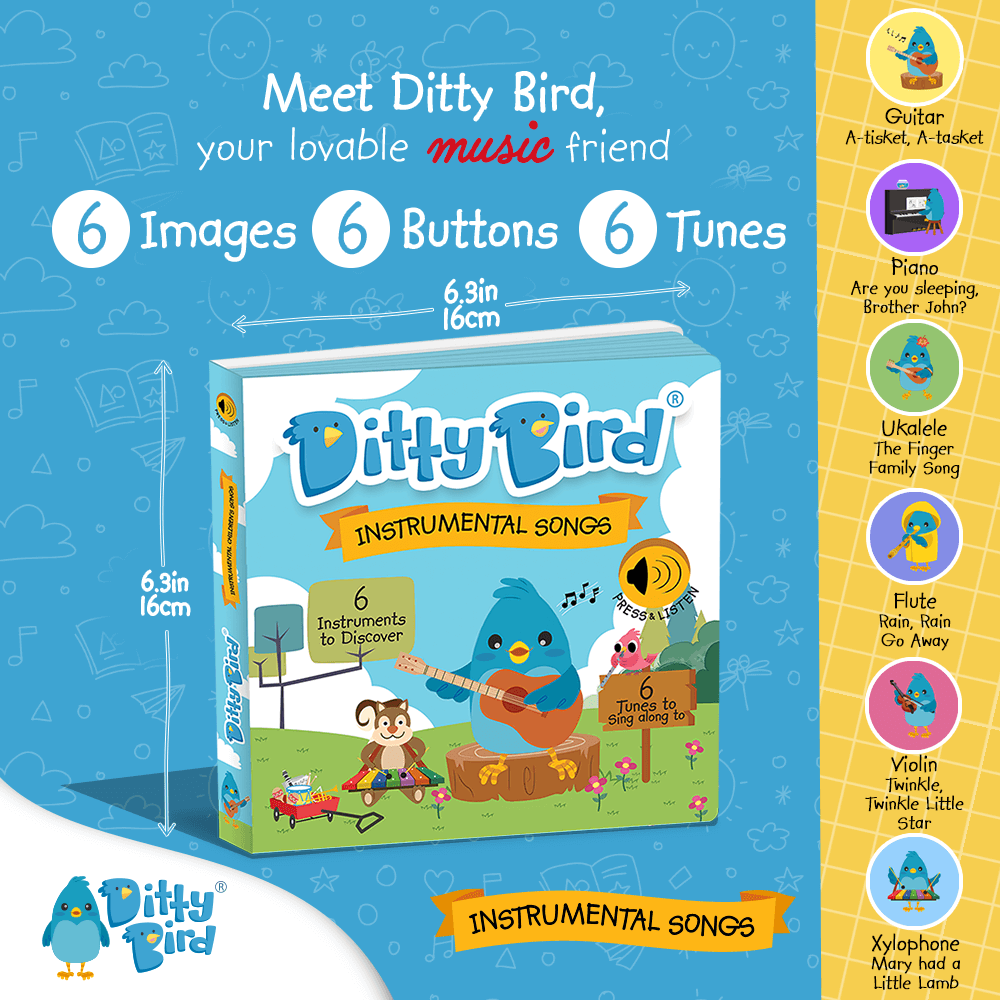 Libro Interactivo Musical - Instrumental Songs | Ditty Bird