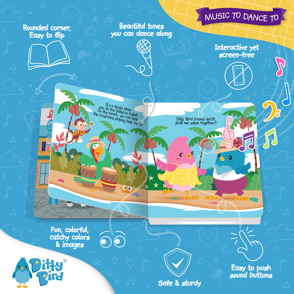 Libro Interactivo Musical - Music to Dance to | Ditty Bird