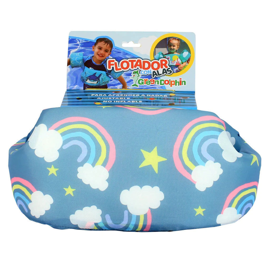 Flotador con Alitas - Arcoíris | Green Dolphin