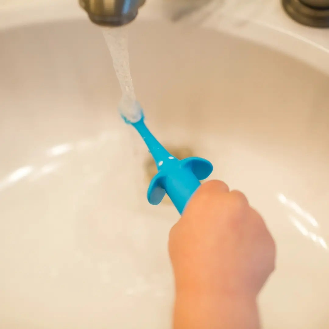 Cepillo de Dientes para Bebés y Niños (0-3 años) - Elefante Azul | Dr. Brown's