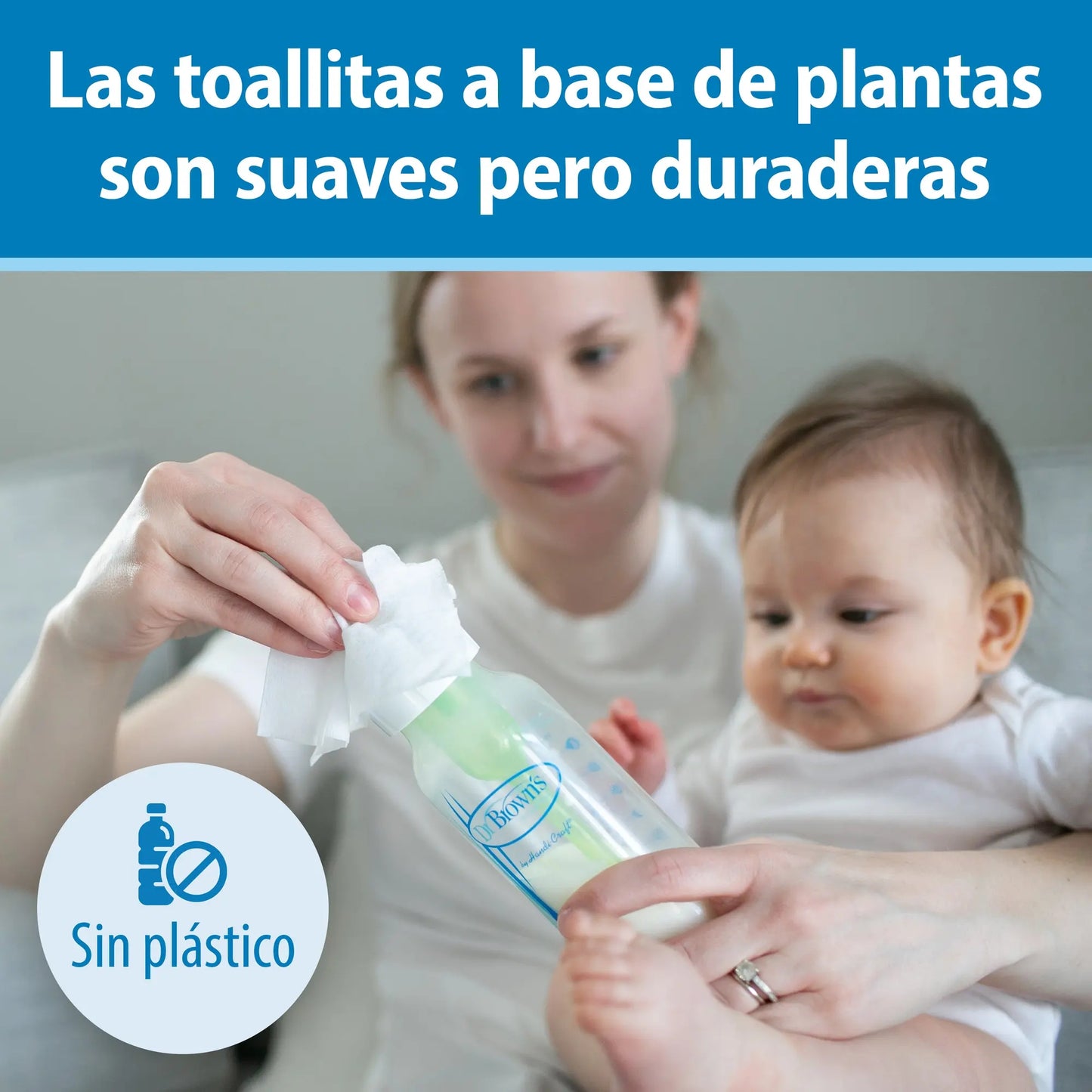 Toallitas de Limpieza para Mamadera y Chupetes - 40 unidades | Dr. Brown's