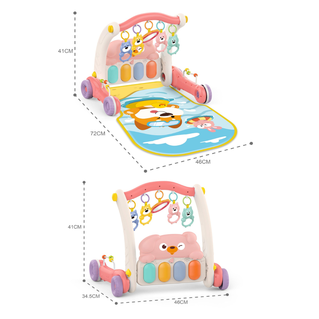 Gimnasio y Andador Infantil - Rosado | Huanger