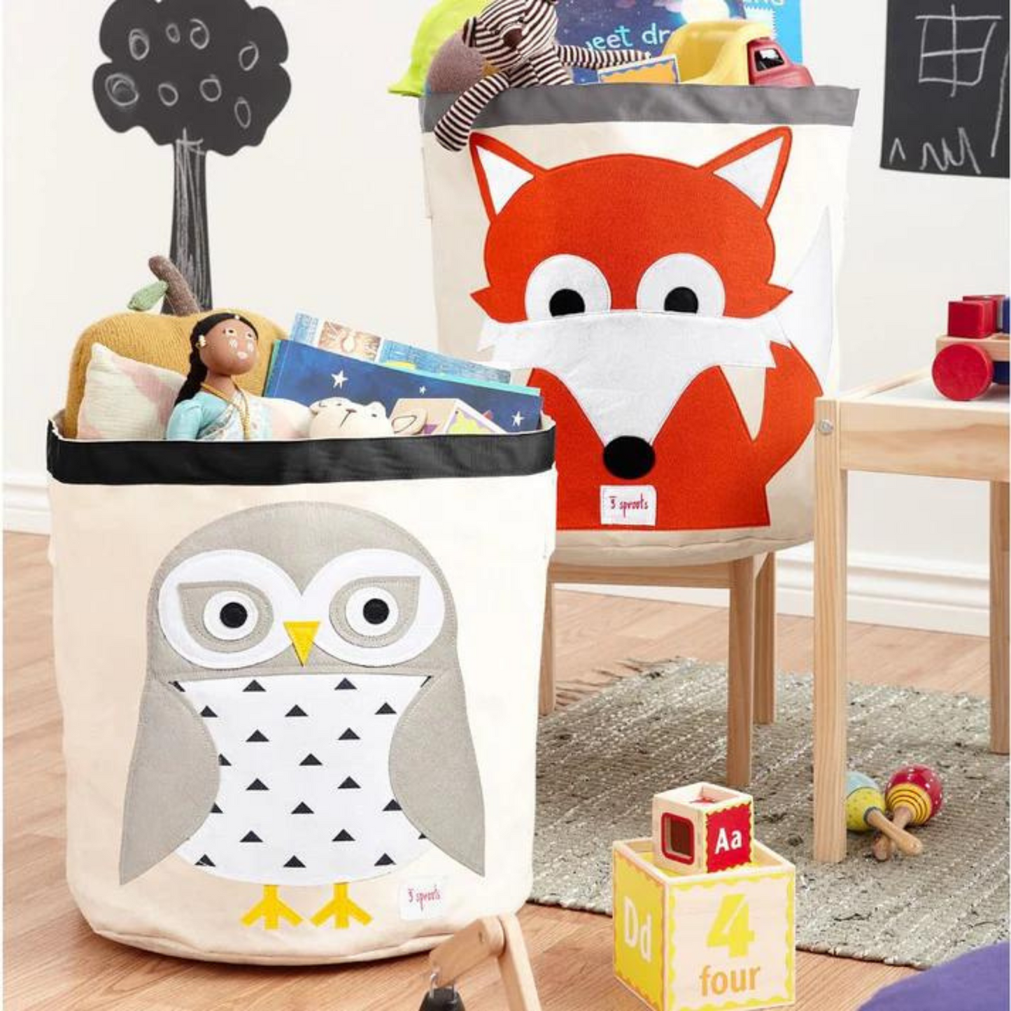 Canasto para Juguetes - Zorro | 3 Sprouts