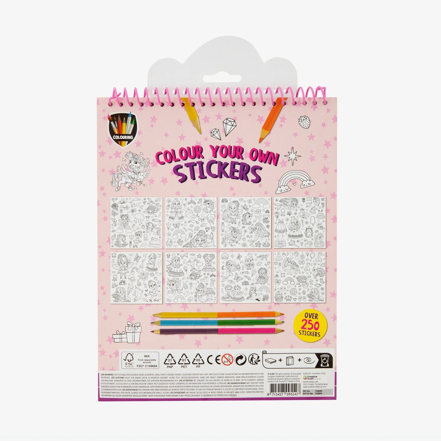 Colorea tus Propios Stickers - Rosado | Moxy