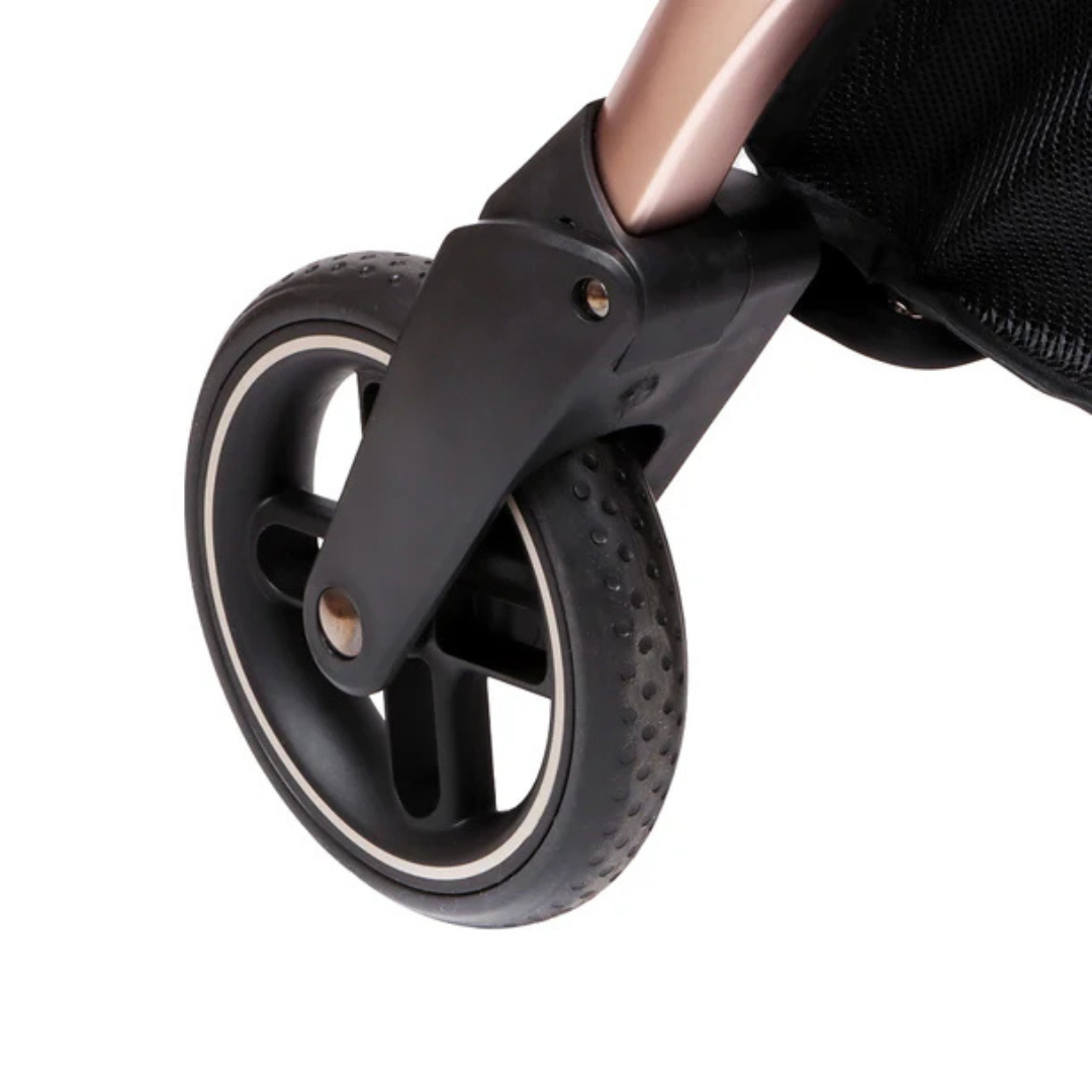 Travel System Coche Eva 3 + Silla Cabriofix - Black Champagne | Maxi Cosi