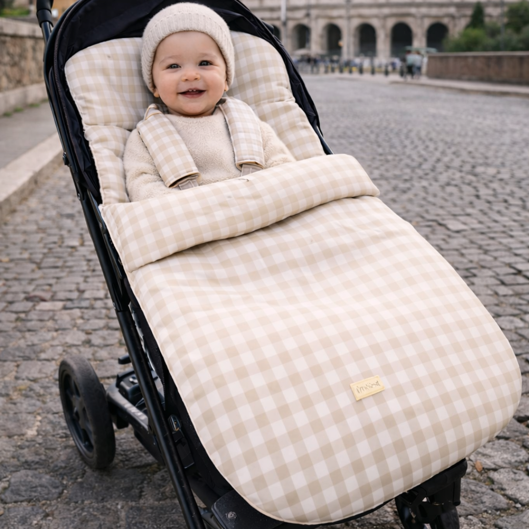 Saco para Coche - Vichy Beige | miNest