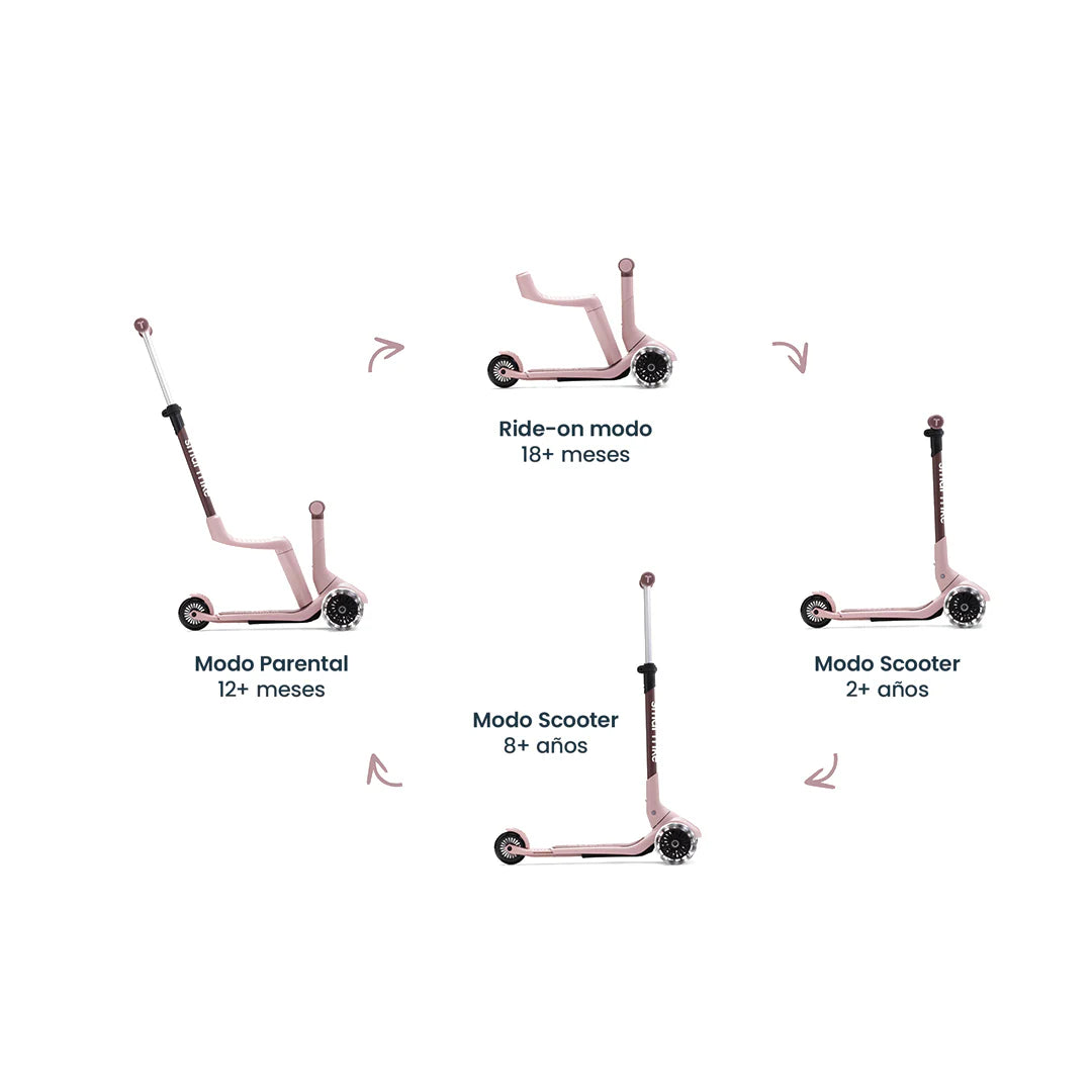 Xtend Mini- Ride 3 en 1 (1-9 años) - Coral Pink | Smartrike