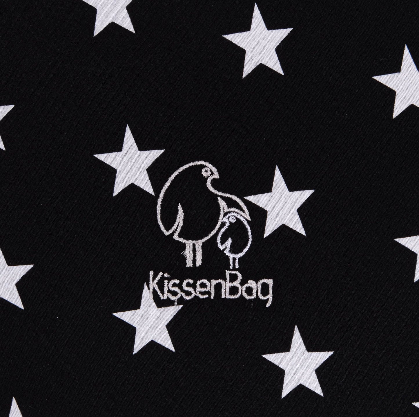 Cojín Maternal Multifuncional - Estrellas Negro | Kissenbag