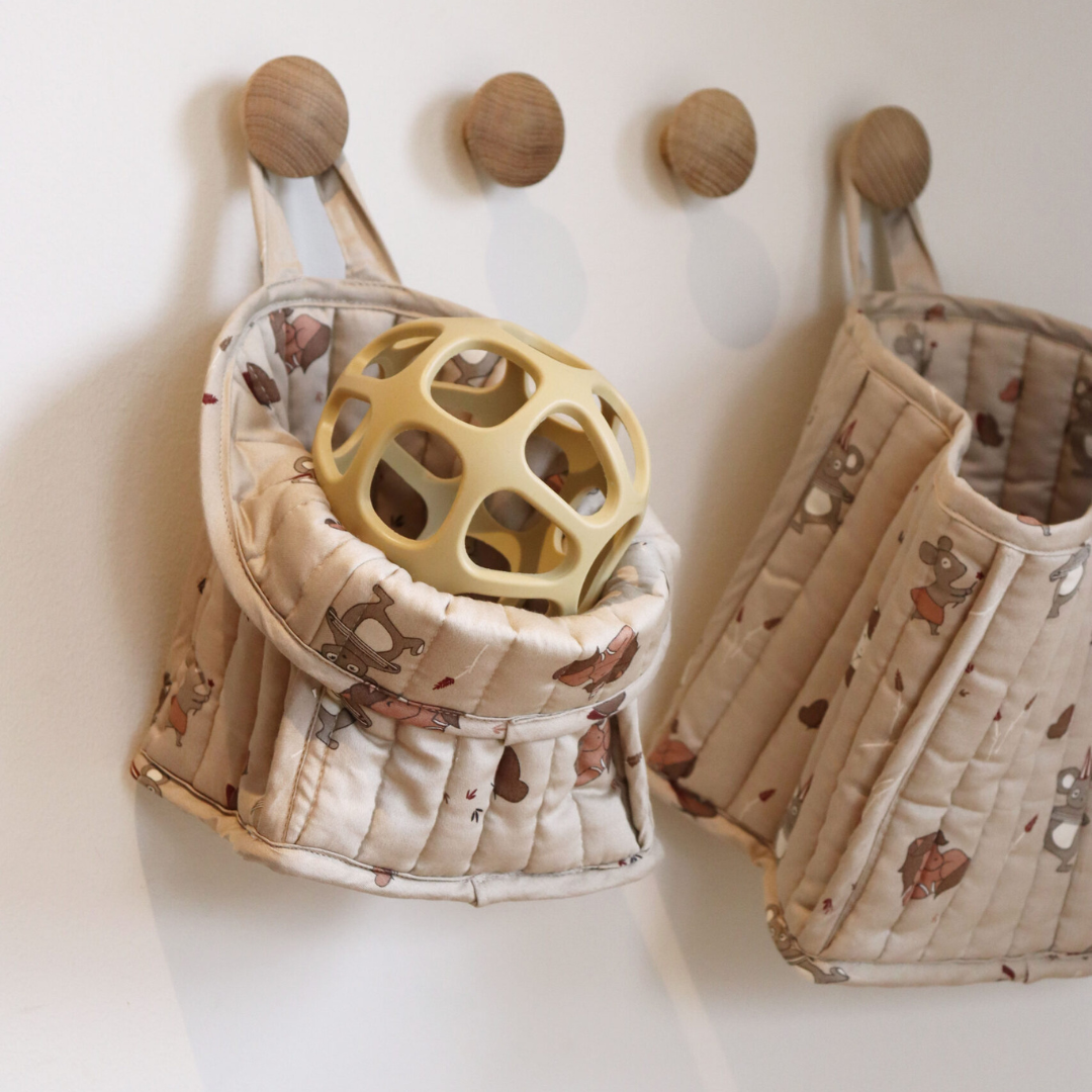 Set de Canastos Acolchados Lumi - Café Unicornio | Nuuroo