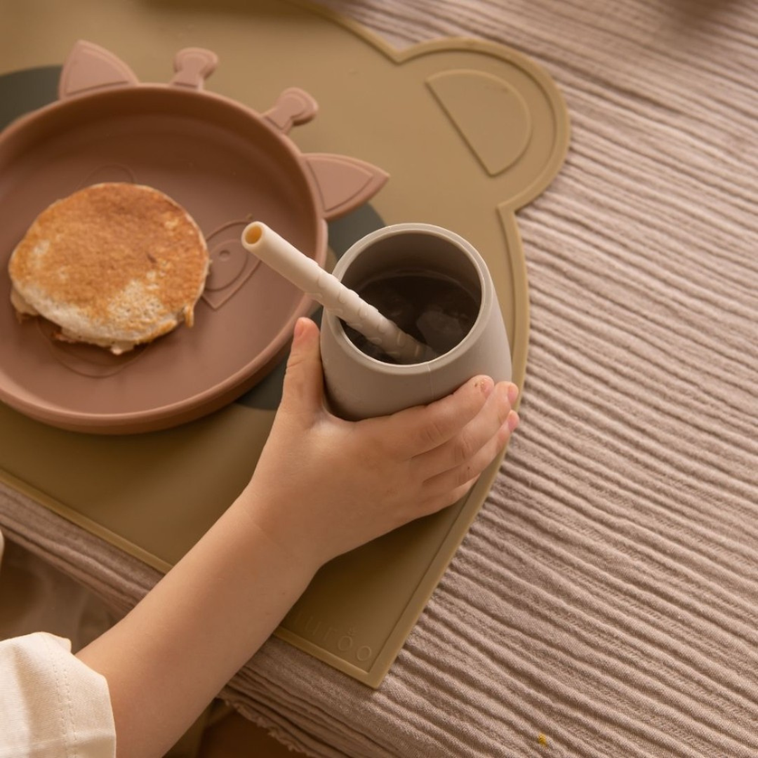 Set de 8 Bombillas de Silicona Ada - Verde Oliva / Amarillo Empolvado | Nuuroo