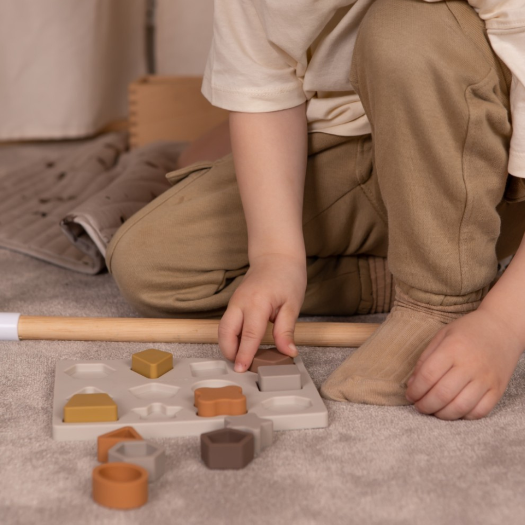 Puzzle de Silicona Bowie - Marrón | Nuuroo