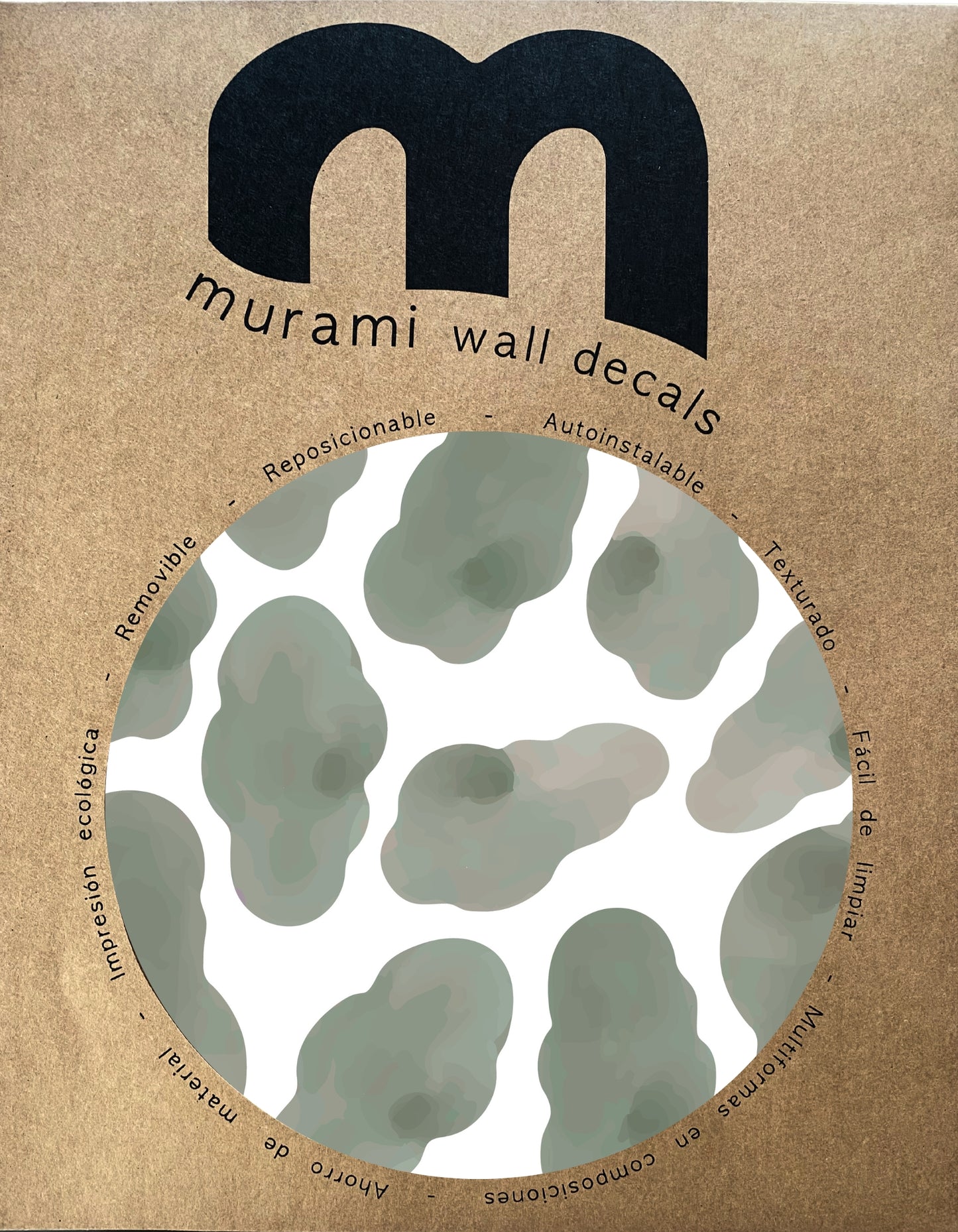 Stickers Decorativos Para Muros - Nubes Verde | Murami