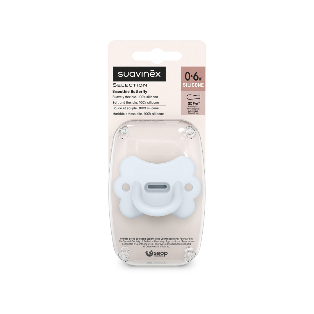 Chupete Todo Silicona Butterfly - Tetina Fisiológica Sx Pro - Ballad Blue | Suavinex