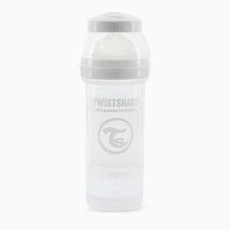Mamadera Anti-Cólico 2+ Meses - 260 ml - Blanco | Twistshake