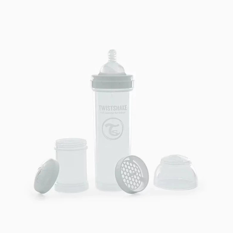 Twistshake Biberón Anti-cólicos con Tetina Flujo Rápido de Silicona Bebés,  la Alimentación Botella Con Tetina