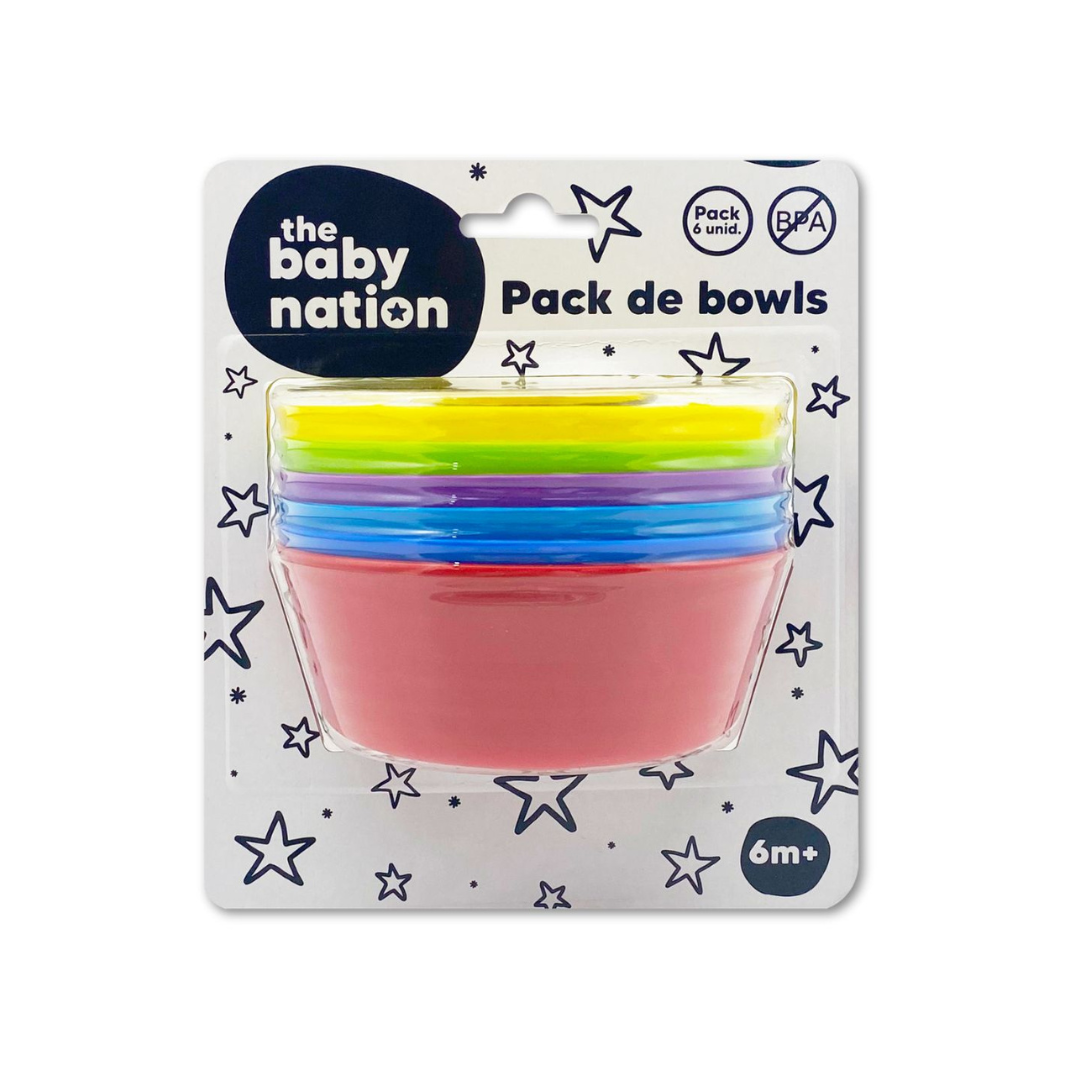 Set de 6 Bowls de Colores | The Baby Nation