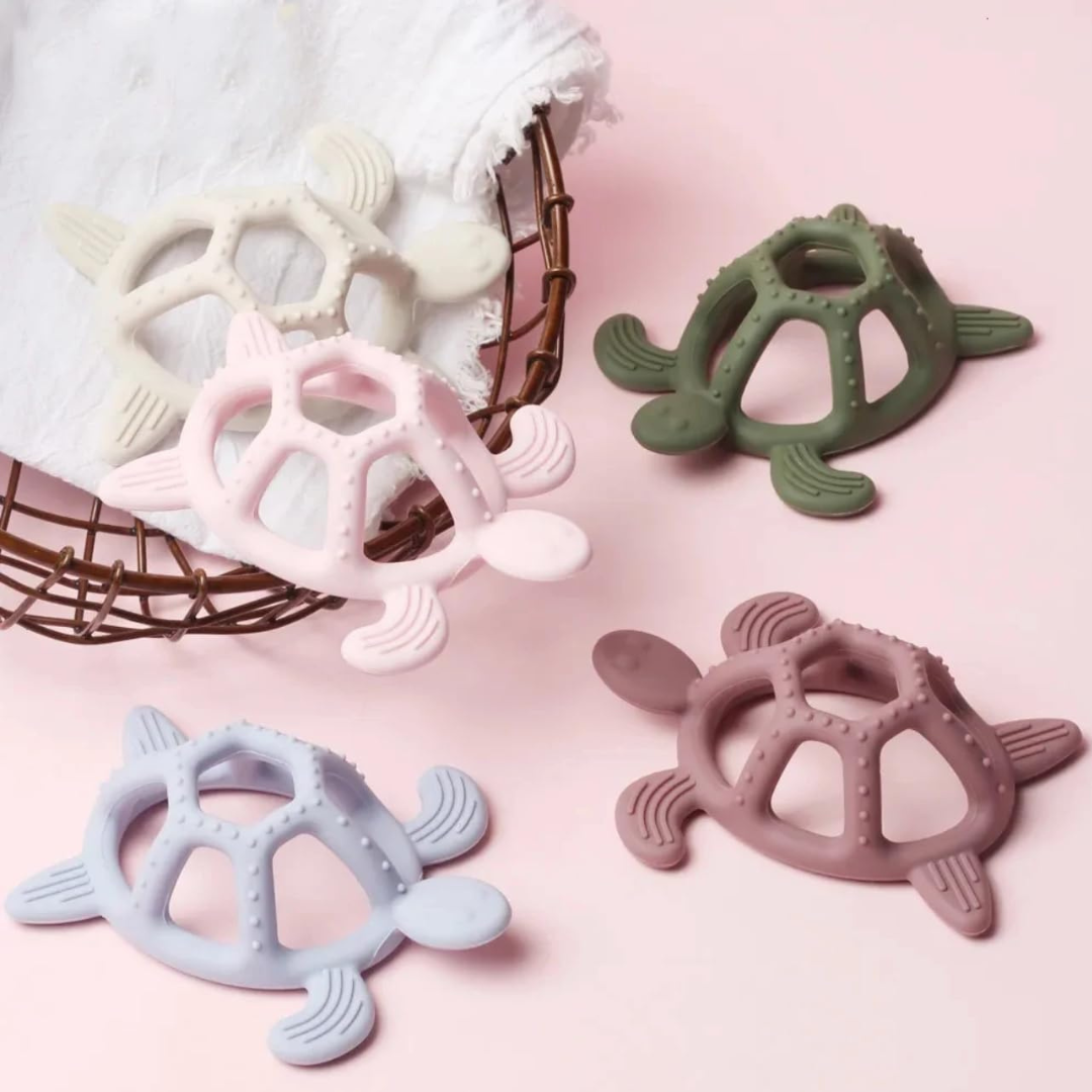 Mordedor de Silicona Tortuga - Morado | The Baby Nation