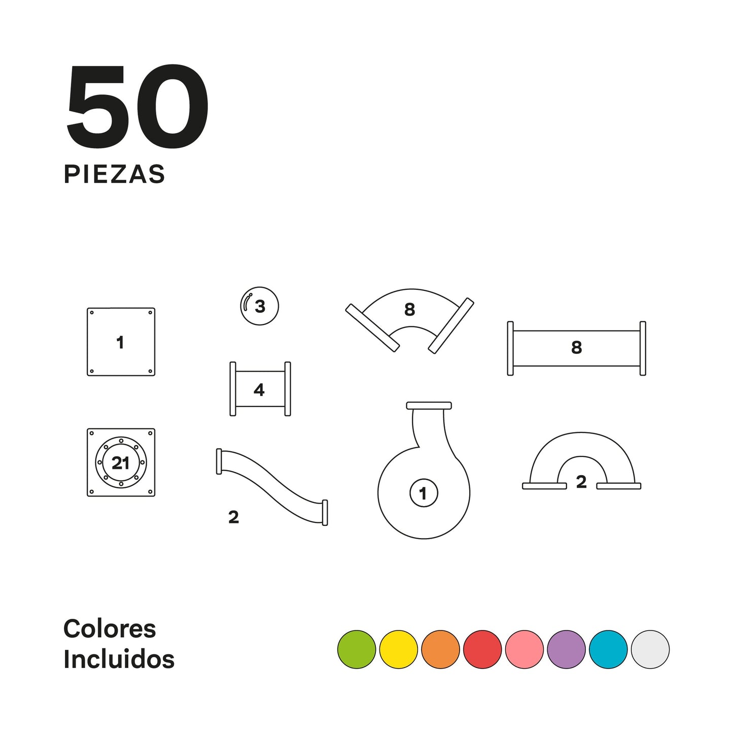 Imanix Tobogán - 50 Piezas | Imanix